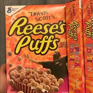 Travis Scott x Reese’s Puffs Cereal Box